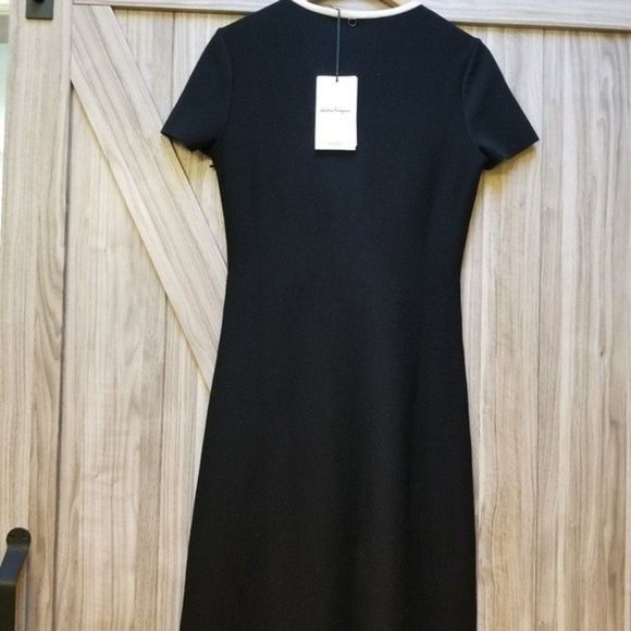 Salvatore Ferragamo Maximilian Davis Midi Noir Dress - Picture 7 of 16